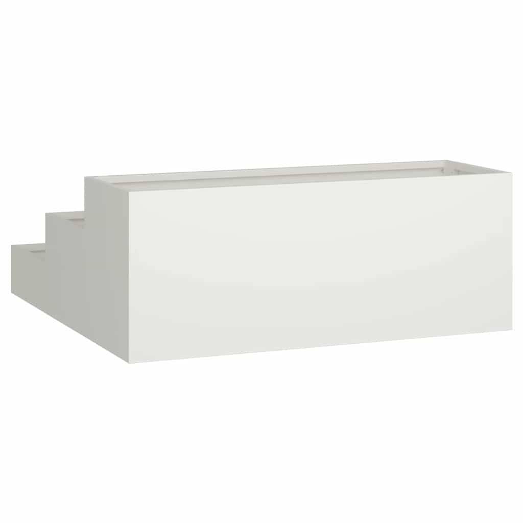 Maison Chic - Cache-pot, Pot De Fleurs Blanc 90 x 90 x 35 cm Acier g394 - Image 5
