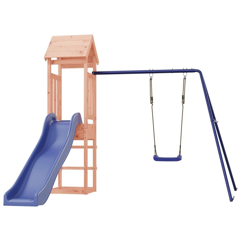 Helloshop26 - Aire de jeux d'extérieur balançoires toboggan portiques robuste jeux jardin 238 x 321 x 207 cm bois massif de douglas - Imagen 2