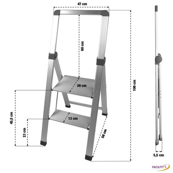 Marchepied 2 marches alu pro extra-slim - Image 4