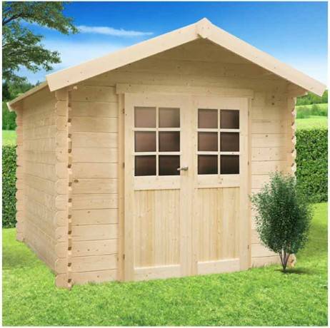 Abri de jardin GERA en bois 5,12m², Toiture Toit standard (roofing), Plancher Non - Imagen 1