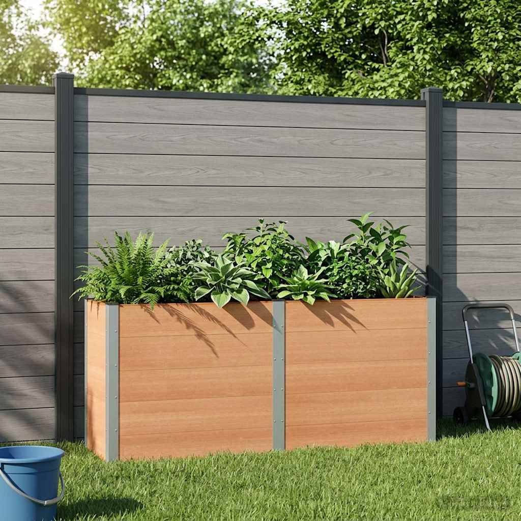 Prolenta Premium - Jardinière aluminium marron 200 x 50 x 91 cm - Prolenta premium p3182.9 - Image 2