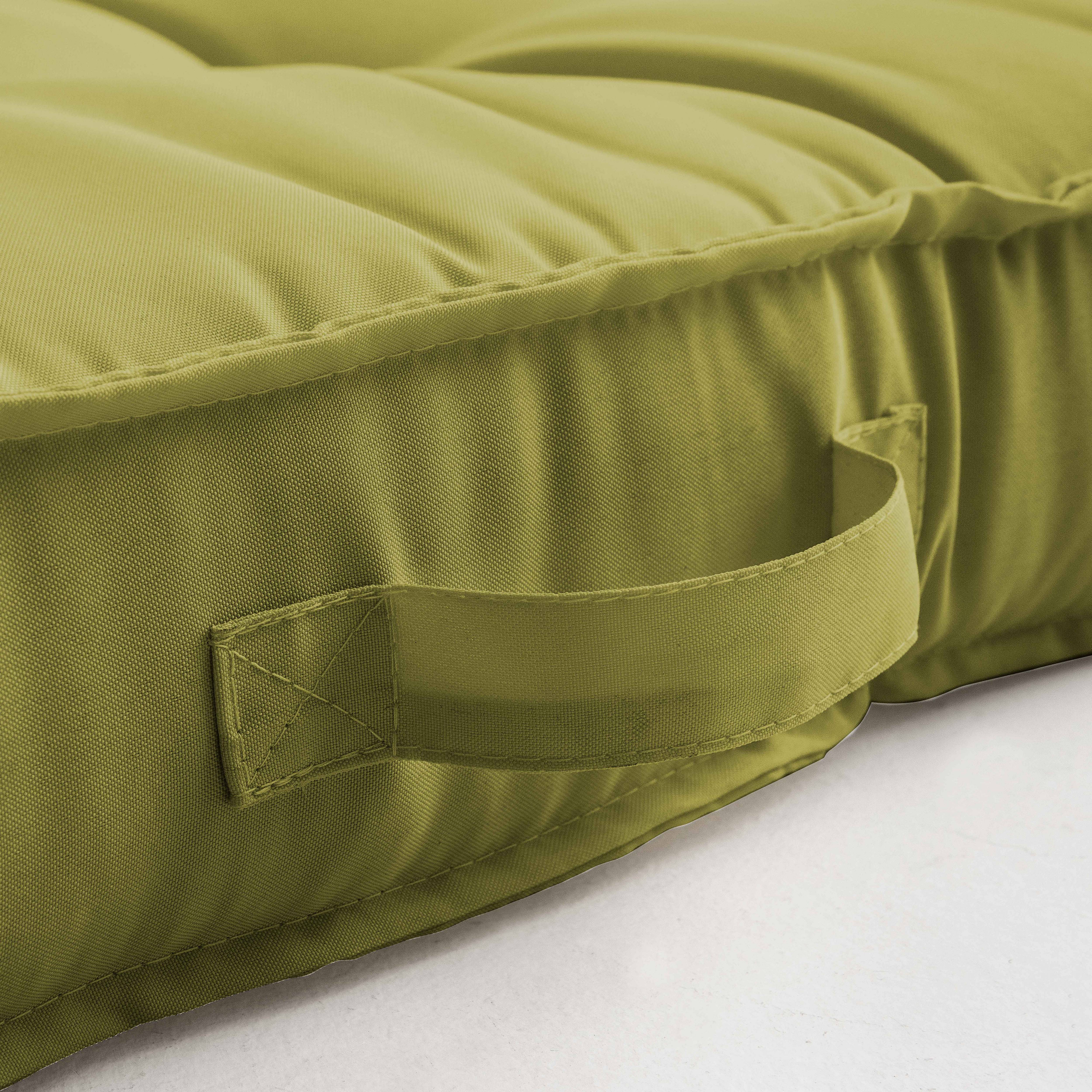 Oviala - Pack salon de jardin palettes et cousinage vert kaki Cuzco - Oviala - Imagen 3
