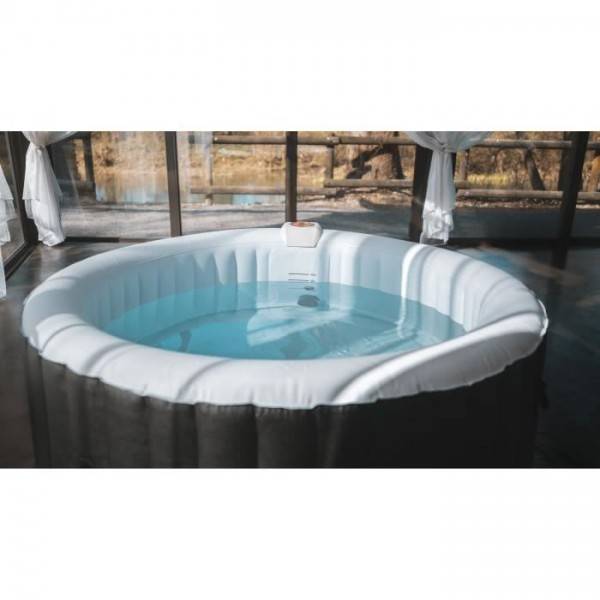 SUNSPA - Spa gonflable SUNSPA - AF01 - 208 x 65 cm - 6 places - Rond (Livré avec filtre, cadenas, tapis de sol et couverture) - Image 2