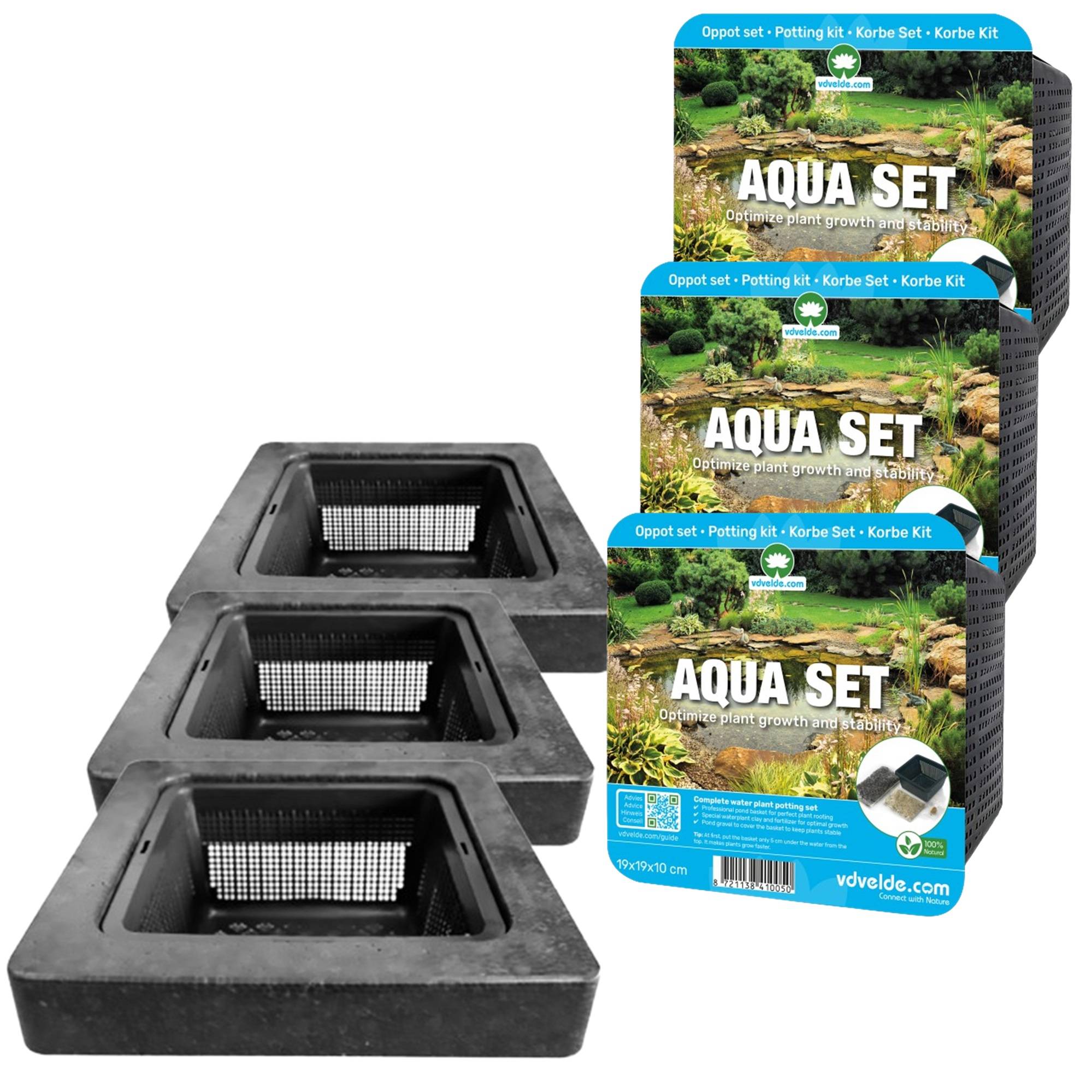 0 - Anneau Flottant Bassin 25 cm avec Aqua Set - Île incl. Substrat - Image 1
