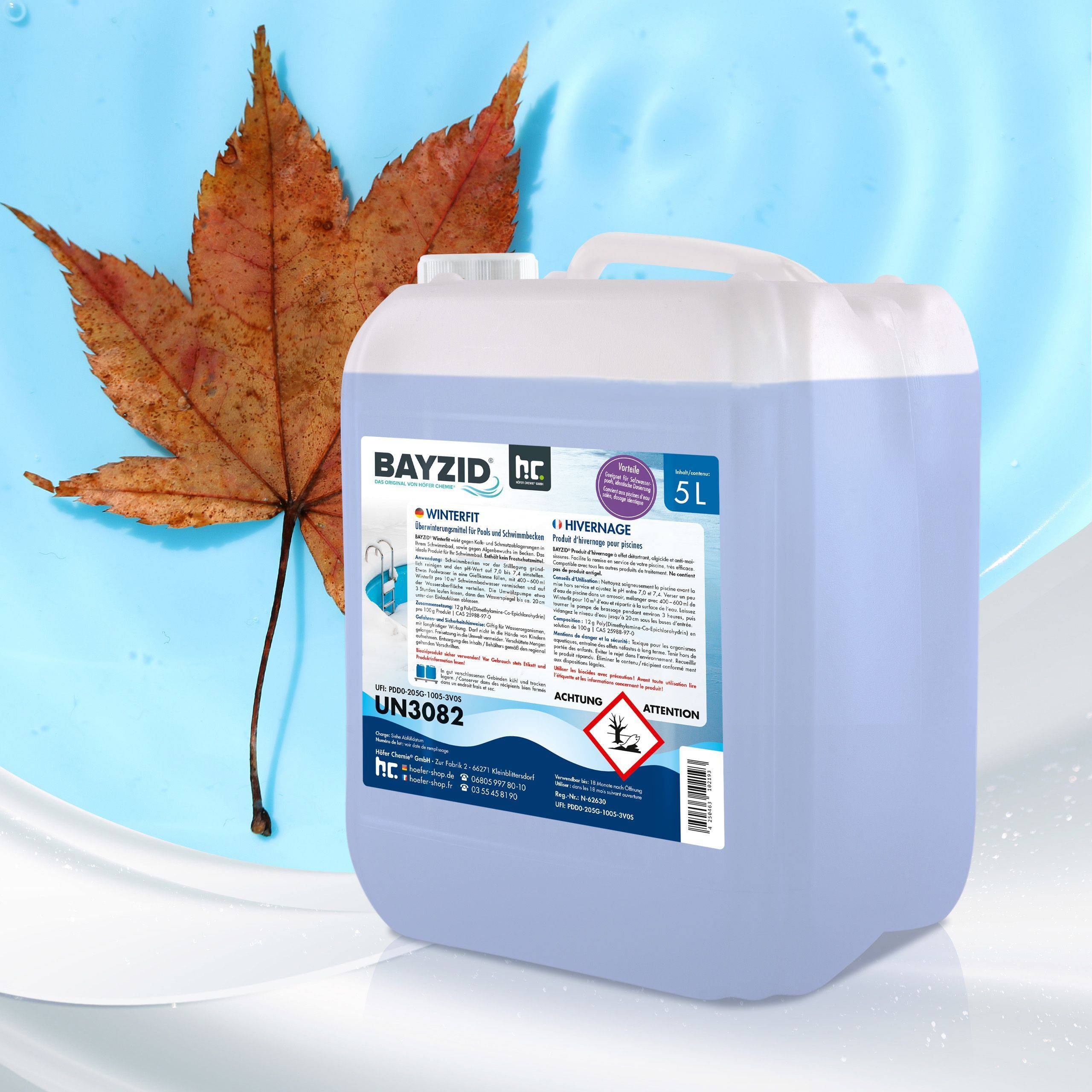 Produit d'hivernage piscine BAYZID® en bidon de 5 L x 1 - Image 4