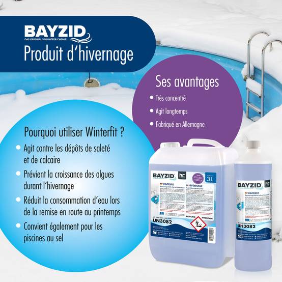 Produit d'hivernage piscine BAYZID® en bidon de 5 L x 1 - Image 2