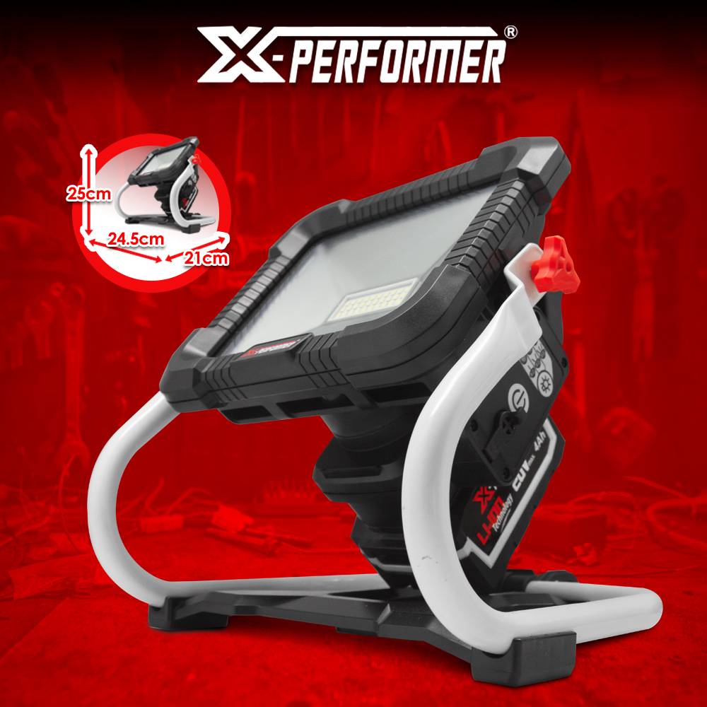 Projecteur de chantier rechargeable 20V avec batterie 4Ah - X Performer - Image 3