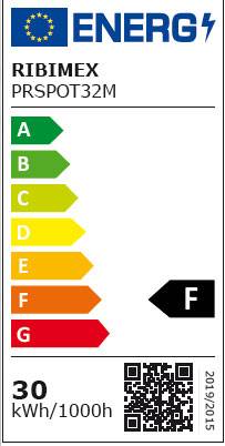 Ribimex - Projecteur plat LED 30 watt 2550 lumen IP65 mural - Imagen 2