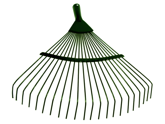 Râteaux de jardin pour feuilles d'herbe, fil léger en métal, ventilateur de 36 cm - Image 6
