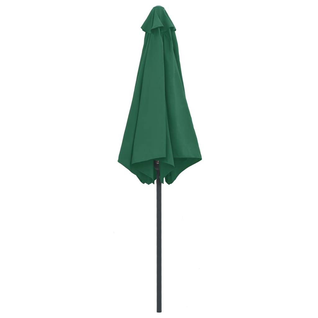 Helloshop26 - Parasol d'extérieur et mât en aluminium 270 x 246 cm vert - Imagen 4