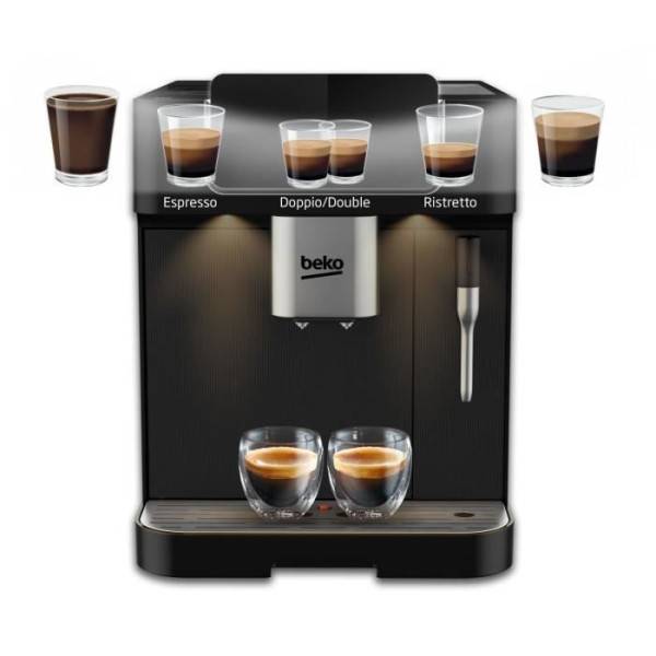 Beko - Machine a Cafe  avec broyeur - BEKO - CEG7302B - 1350 W - 19 bars - Noir - Image 6