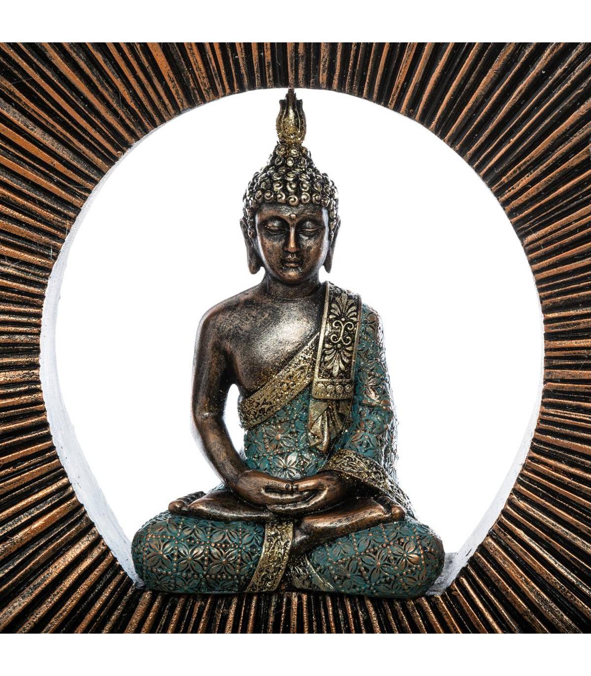 Sculpture décorative Bouddha en résine sur support H 50 cm - Imagen 2