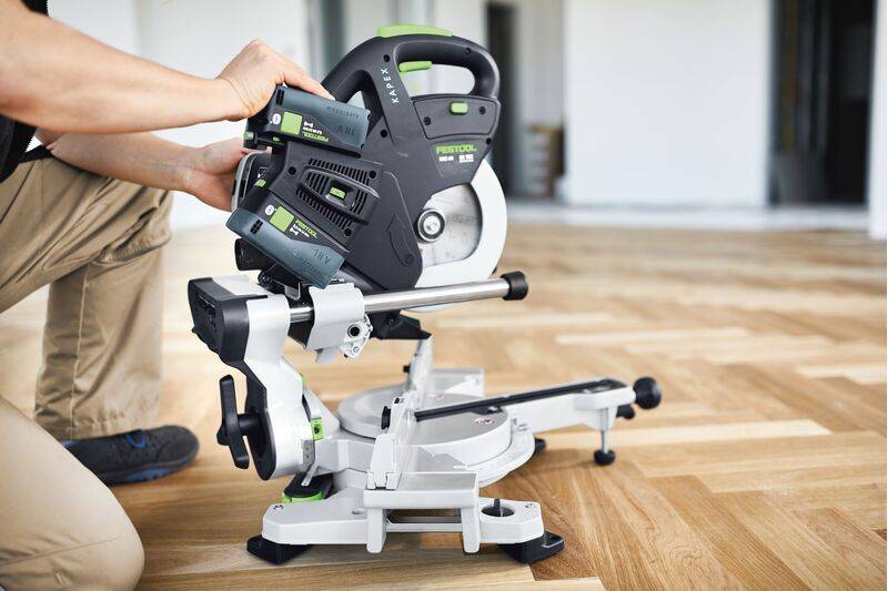 Festool - Scie à onglet radiale 2x18V KAPEX KSC 60 EB 5,0 I-Plus + 2 batteries 5Ah + chargeur + coffret - FESTOOL - 577954 - Image 6