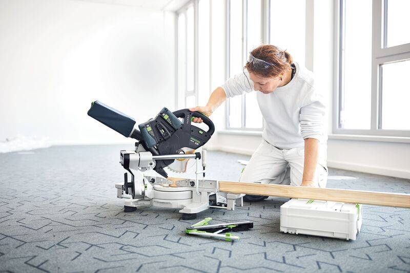 Festool - Scie à onglet radiale 2x18V KAPEX KSC 60 EB 5,0 I-Plus + 2 batteries 5Ah + chargeur + coffret - FESTOOL - 577954 - Image 10
