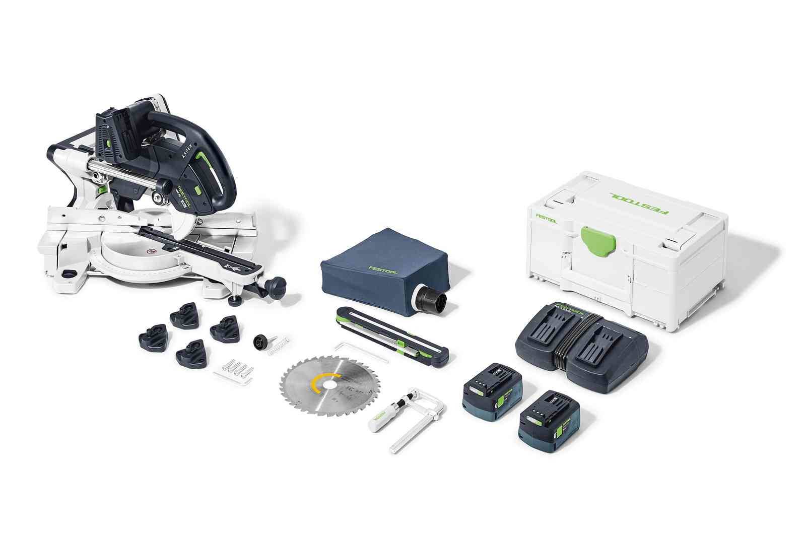 Festool - Scie à onglet radiale 2x18V KAPEX KSC 60 EB 5,0 I-Plus + 2 batteries 5Ah + chargeur + coffret - FESTOOL - 577954 - Image 1