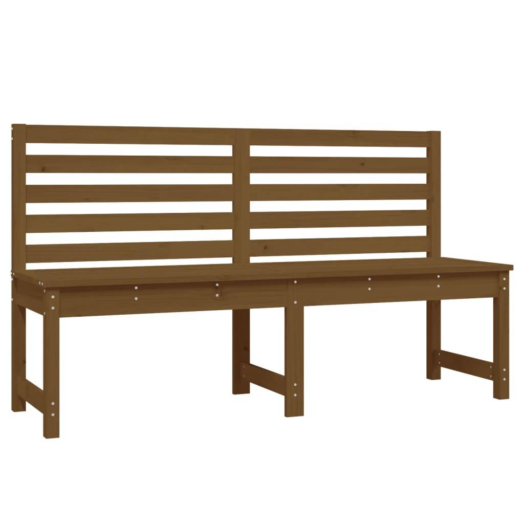 Maison Chic - Banc de jardin - Banc d'extérieur - Banquette marron miel 157,5 cm bois de pin massif - Imagen 1
