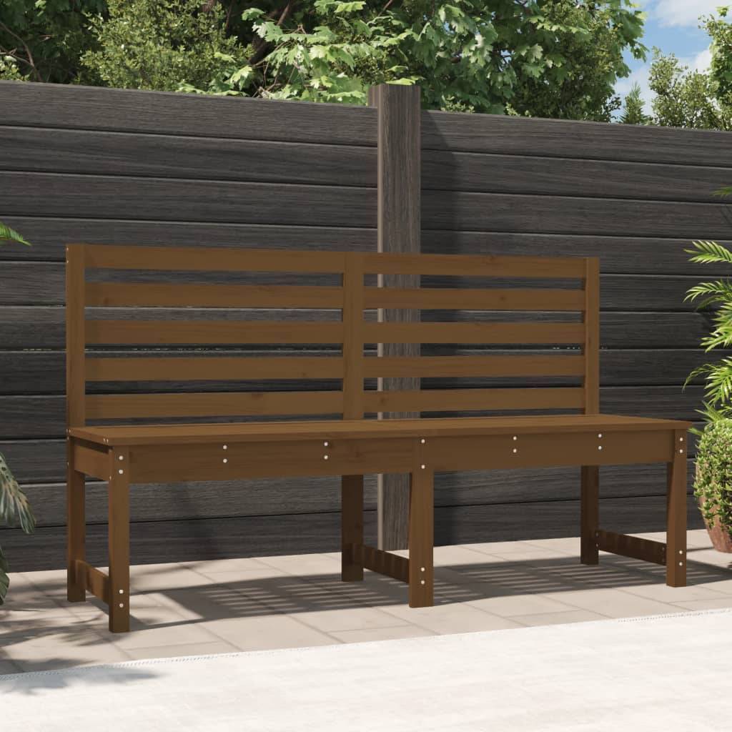 Maison Chic - Banc de jardin - Banc d'extérieur - Banquette marron miel 157,5 cm bois de pin massif - Imagen 2
