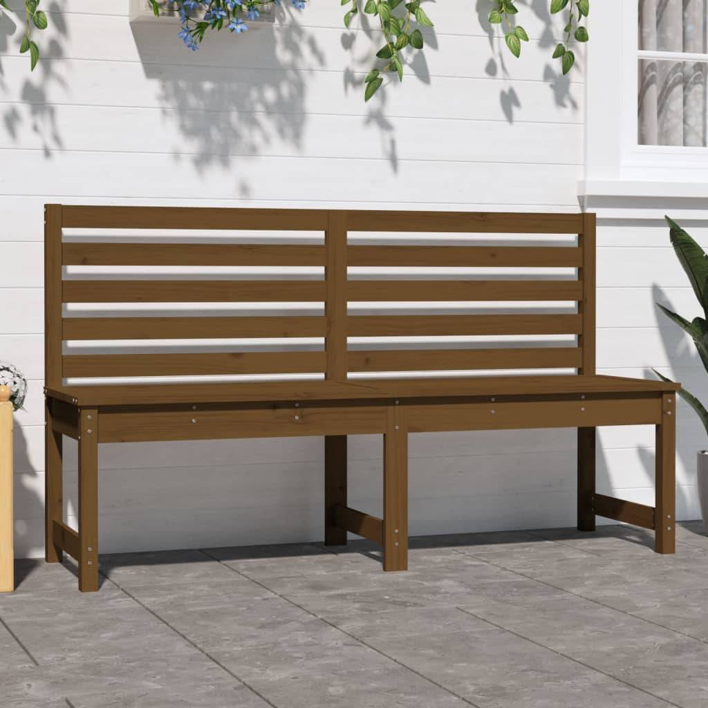 Maison Chic - Banc de jardin - Banc d'extérieur - Banquette marron miel 157,5 cm bois de pin massif - Imagen 3