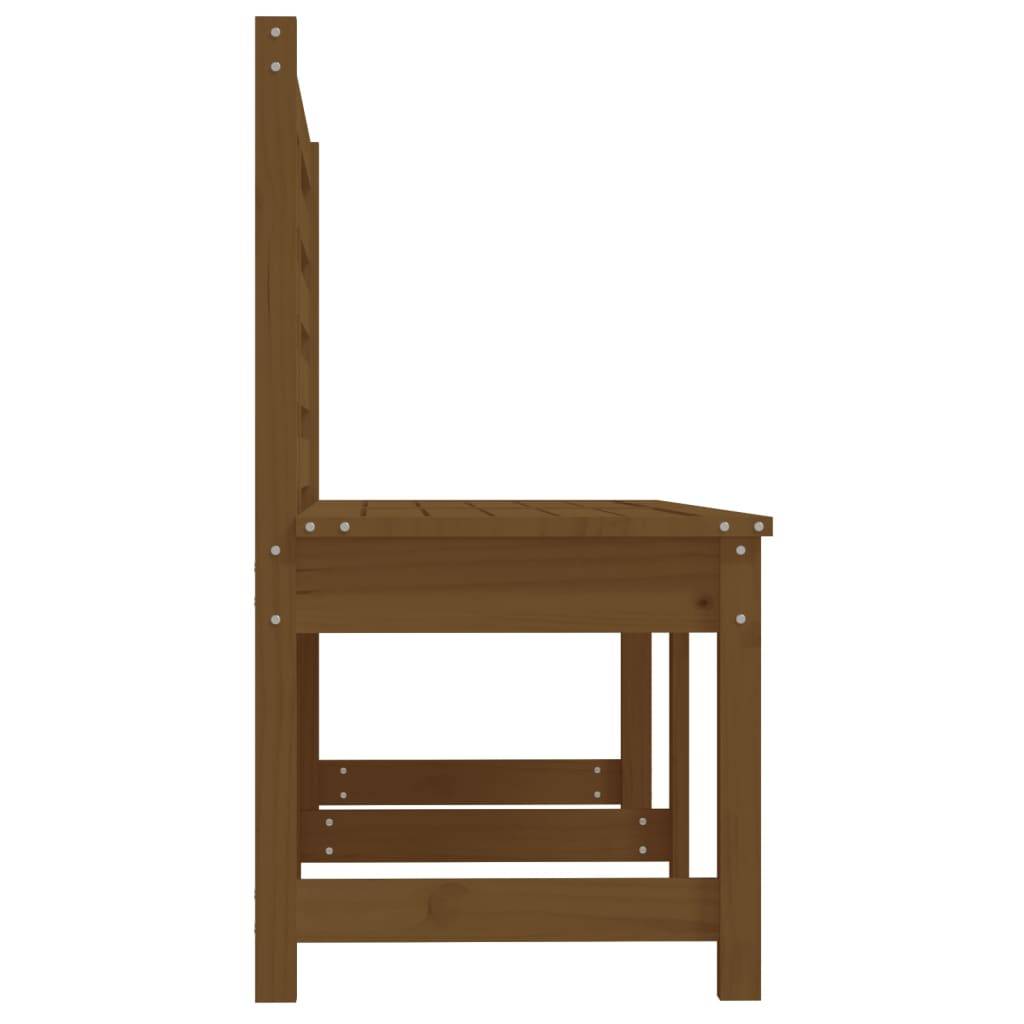 Maison Chic - Banc de jardin - Banc d'extérieur - Banquette marron miel 157,5 cm bois de pin massif - Imagen 5