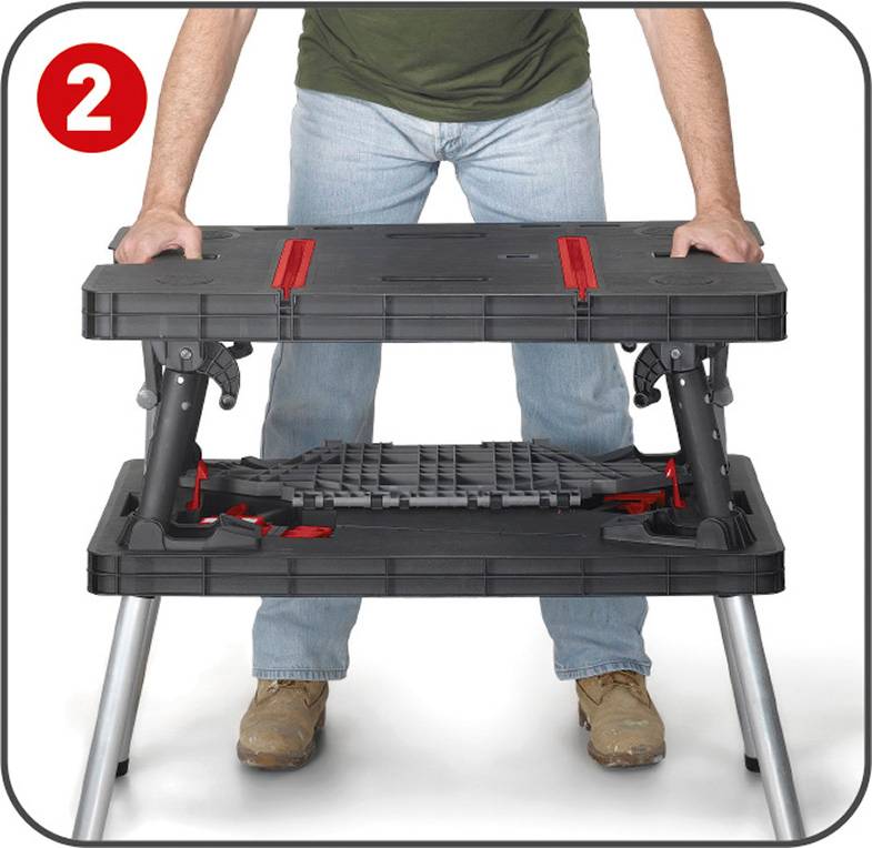 Keter - Etabli pliant noir travaux bricolage - KETER - Imagen 3