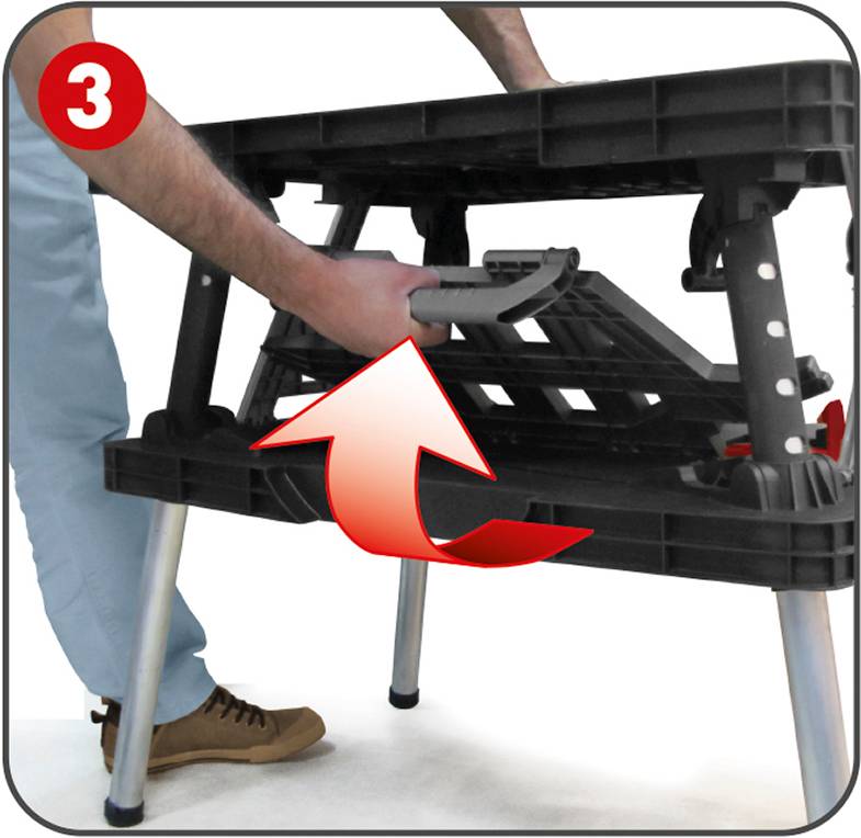 Keter - Etabli pliant noir travaux bricolage - KETER - Imagen 4