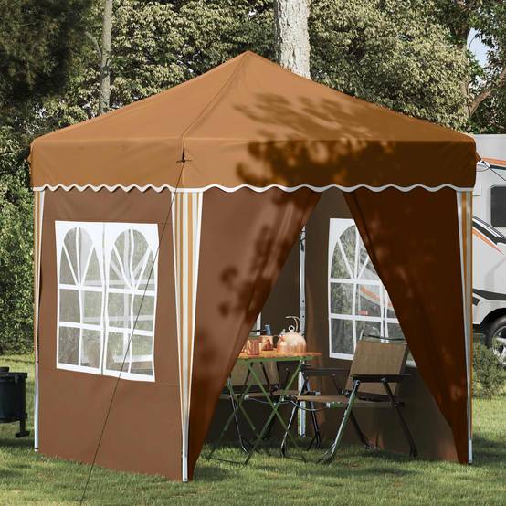 ComfortXL - Tente de Réception Pop-up Oxford Jardin Fêtes avec 4 Parois 195x195cm Beige - ComfortXL Outdoor Living - Image 1