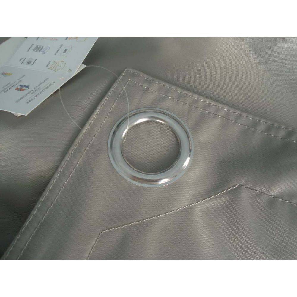 Jardindeco - Grand coussin uni Maxi Taupe - Imagen 4