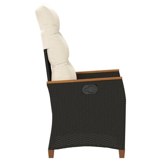 PANGIVO - Chaise de jardin inclinable Noir et Crème 64 x 57.5 x 112 cm - PANGIVO - Image 6