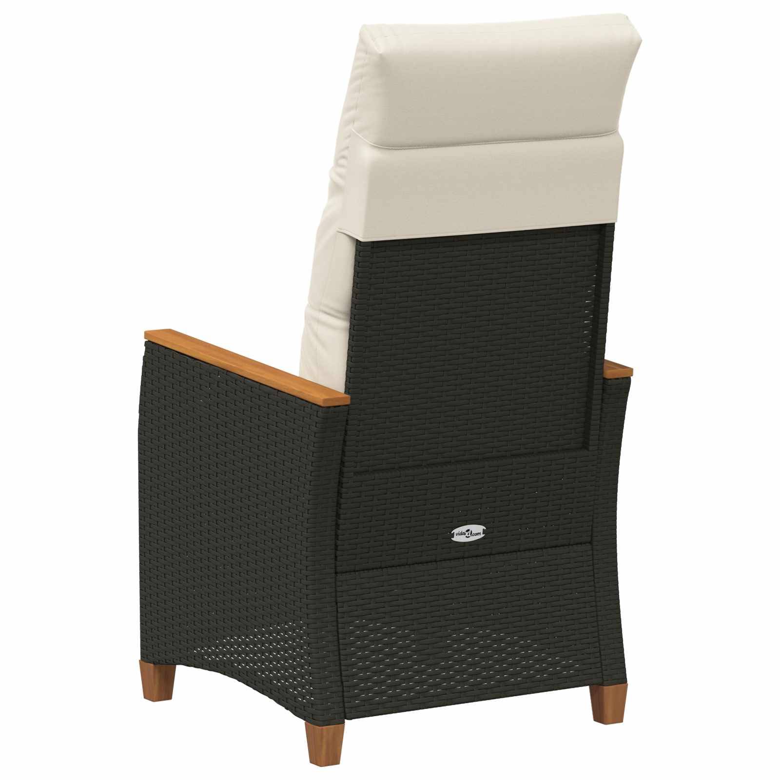 PANGIVO - Chaise de jardin inclinable Noir et Crème 64 x 57.5 x 112 cm - PANGIVO - Image 7