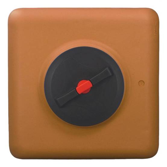 Cuve récupération eau de pluie 500L - Réservoir aérien cubique Terracotta - Polyéthylène - ELBI CBA - Image 4