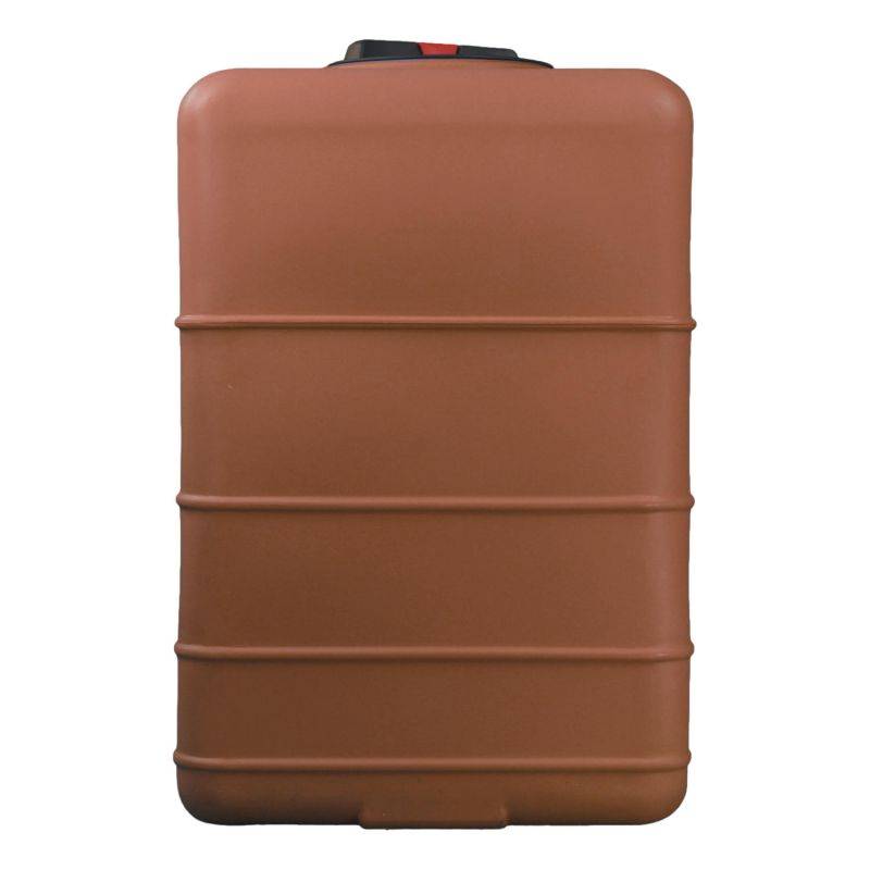 Cuve récupération eau de pluie 500L - Réservoir aérien cubique Terracotta - Polyéthylène - ELBI CBA - Image 1