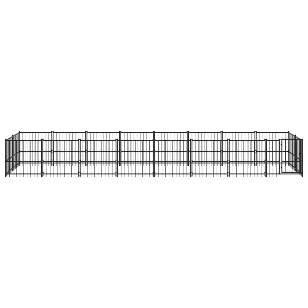 Vidaxl - Chenil d'extérieur pour chiens Acier 15,02 m² vidaXL 3124604 - Imagen 5