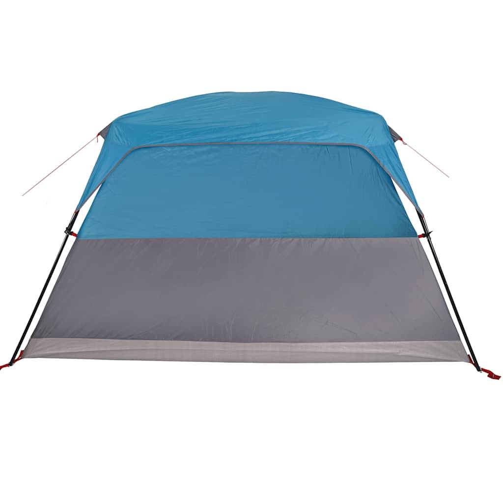 Tente Cabine 4 Places Polyester Anti-Pluie Abri Familial pour le Weekend Bleu – ComfortXL Outdoor Living - Imagen 9