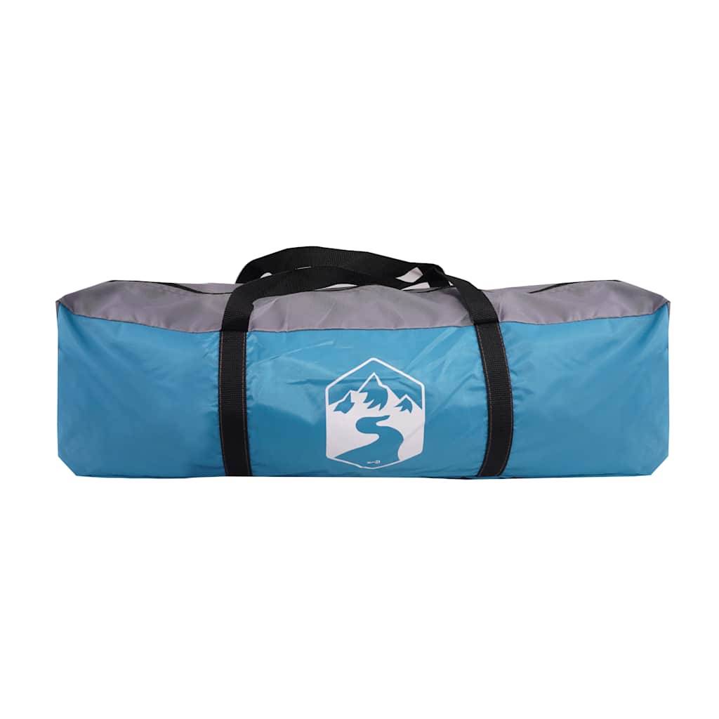 Tente Cabine 4 Places Polyester Anti-Pluie Abri Familial pour le Weekend Bleu – ComfortXL Outdoor Living - Imagen 10