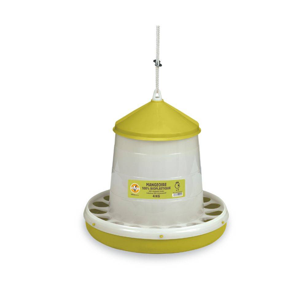 Chick'a - Mangeoire 4 kg en plastique végétal CHICK'A - Image 1