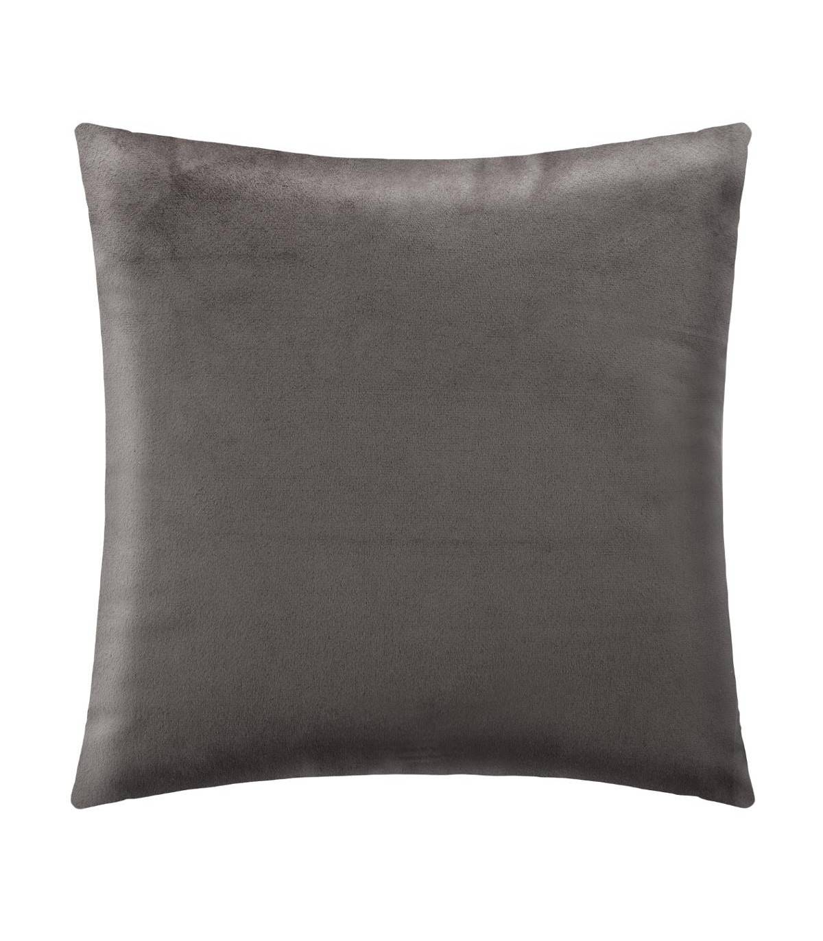 Atmosphera - Coussin déhoussable Velours tressé Gris foncé 40 x 40 cm - Imagen 2