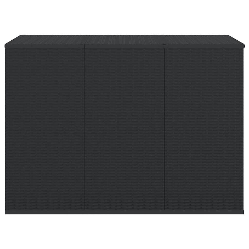 Coffre de Jardin XXL en Résine Tressée avec Levage à Gaz et Sac Intérieur Noir 145x100x103 cm – ComfortXL Outdoor Living - Image 2
