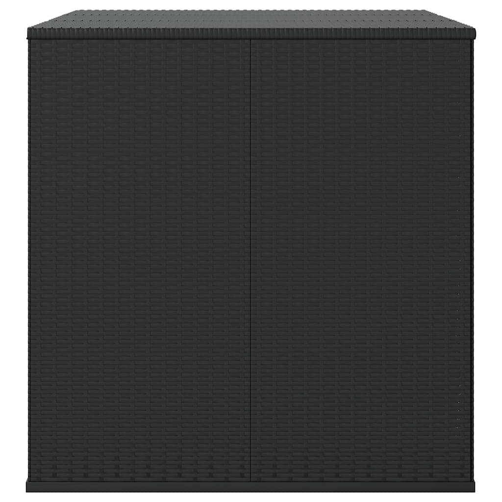 Coffre de Jardin XXL en Résine Tressée avec Levage à Gaz et Sac Intérieur Noir 145x100x103 cm – ComfortXL Outdoor Living - Image 5