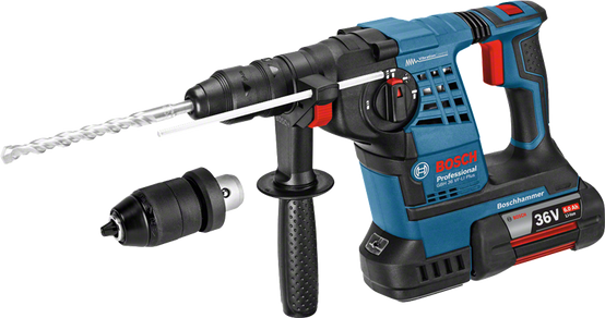 Bosch - Perforateur burineur GBH 36 VF-LI PLUS - BOSCH - 2 batteries 36V 6.0 Ah, chargeur, en coffret - 0691190700B - Image 3
