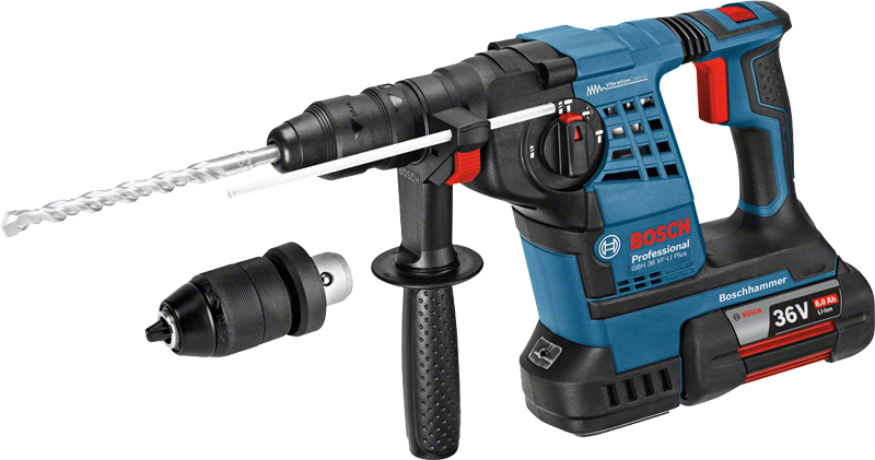 Bosch - Perforateur burineur GBH 36 VF-LI PLUS - BOSCH - 2 batteries 36V 6.0 Ah, chargeur, en coffret - 0691190700B - Image 3