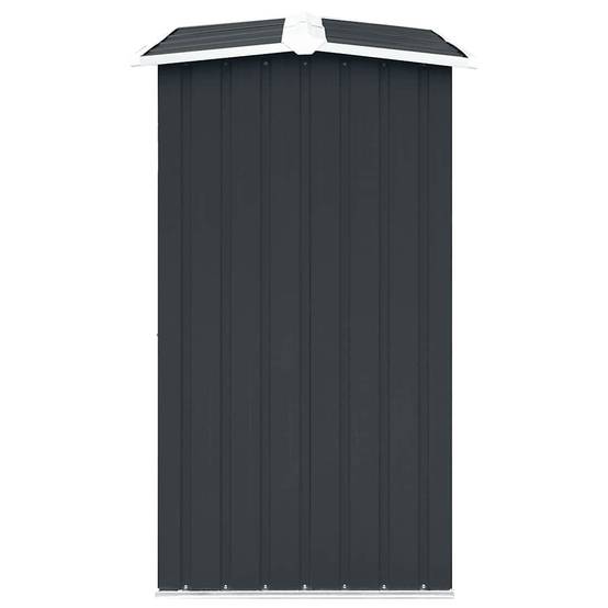Abri à bûches Acier Galvanisé Design Moderne 172x91x154 cm Anthracite - ComfortXL Outdoor Living - Image 4