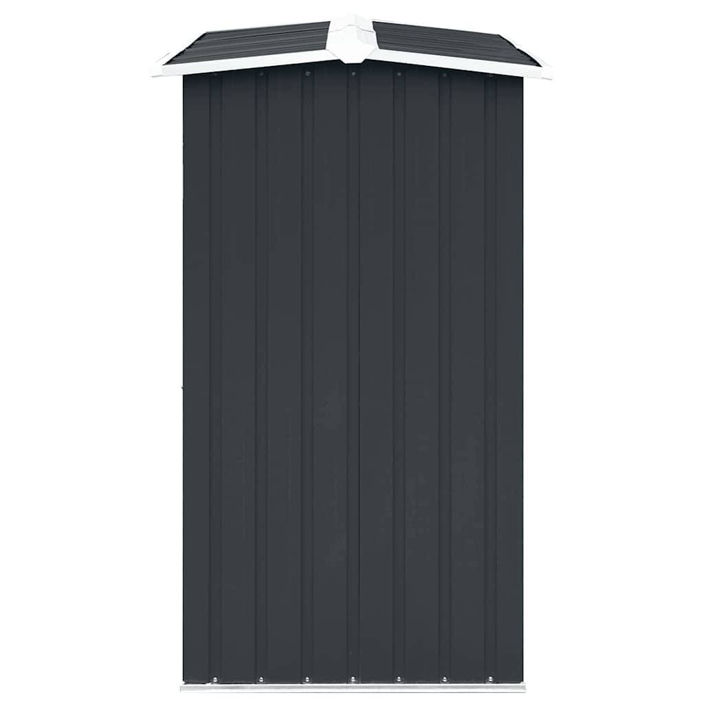 Abri à bûches Acier Galvanisé Design Moderne 172x91x154 cm Anthracite - ComfortXL Outdoor Living - Image 4