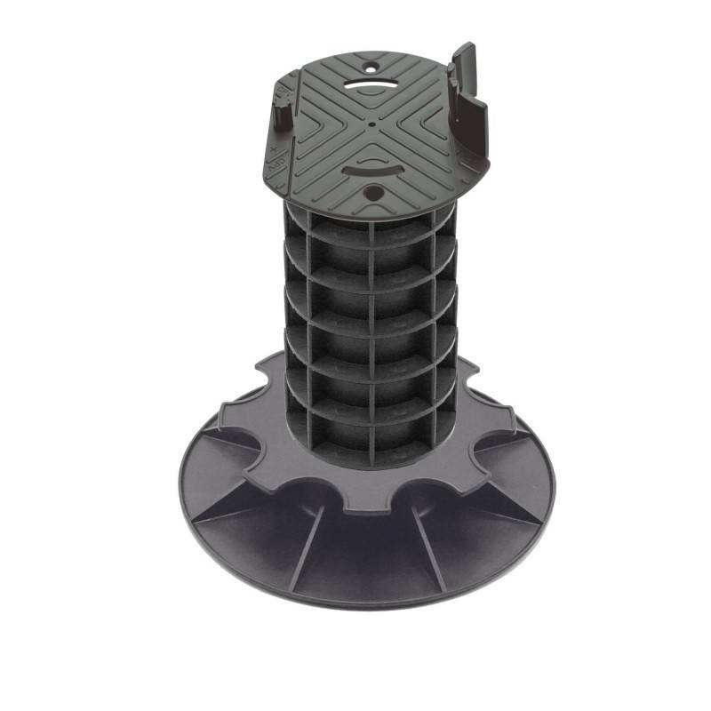 Jardinex - Plot terrasse bois réglable 23 - 26 cm - Noir - Jardinex - Imagen 1
