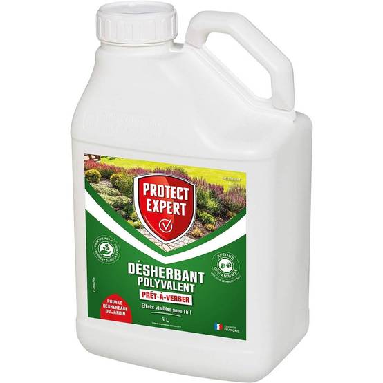 Protect Expert - PROTECT EXPERT - Désherbant Polyvalent Prêt-à-Verser 5L | Élimine Rapidement les Mauvaises Herbes | Format Économique - Image 1