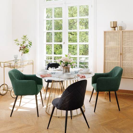 Table ronde 120 cm Rayo effet marbre Atmosphera - Image 6