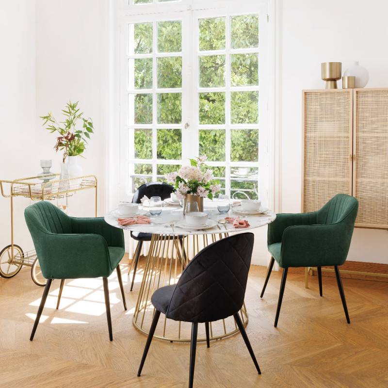 Table ronde 120 cm Rayo effet marbre Atmosphera - Image 6