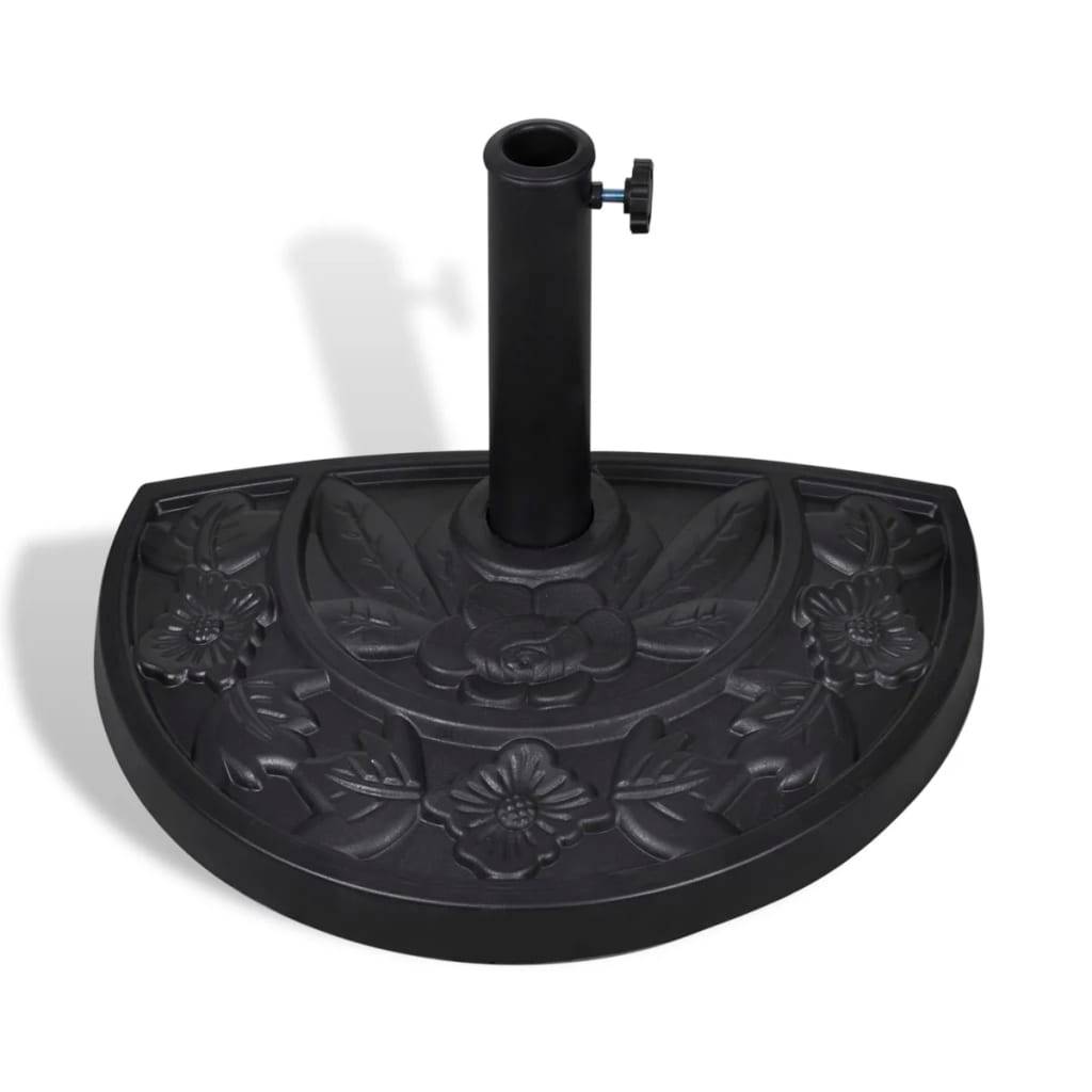 Maison Chic - Socle de parasol - accessoire parasol demi-rond Résine - MEUBLE PRO - Image 1