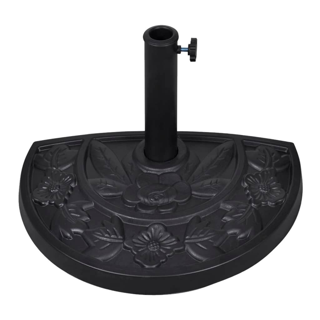 Maison Chic - Socle de parasol - accessoire parasol demi-rond Résine - MEUBLE PRO - Image 2