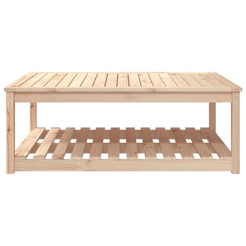 Table de jardin bois massif de pin 121 x 82,5 x 45 cm - PANGIVO - Image 5