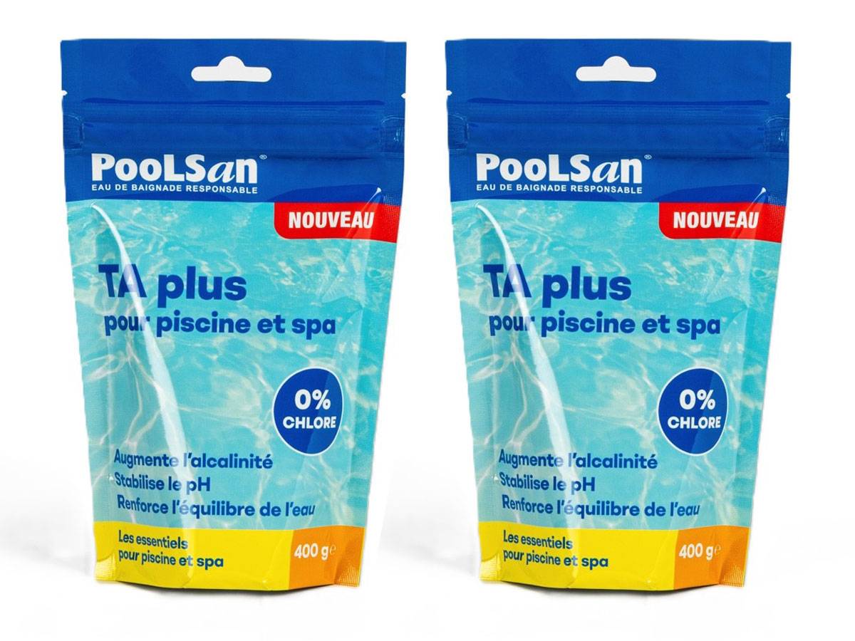Poolsan - BSI - Pack - TA Plus - Poudre - Pour Augmenter l'Alcalinité De l'Eau Idéal Pour Piscine Et Spa - Pour Une Baignade Agréable - 800g - Imagen 1